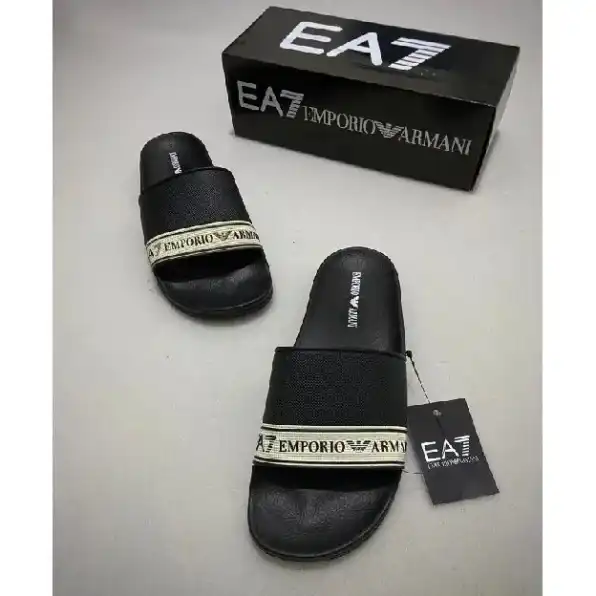 Sandal selop slip on pria emporio armani ea