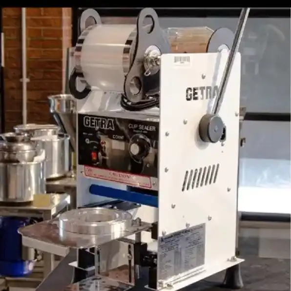 manual cup sealer getra mesin press minuman