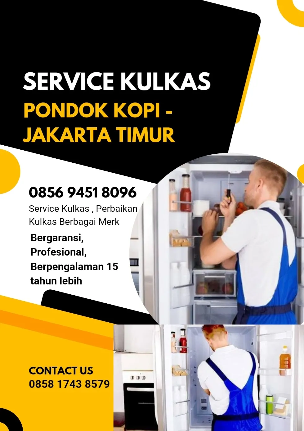 Jasa Service Kulkas Daerah Pondok Kopi Jakarta Timur 0856 9451 8096