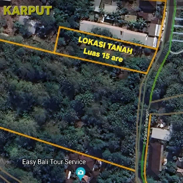 Dijual 15 are, Jl. Pantai Balangan Jimbaran Atas Kuta Selatan