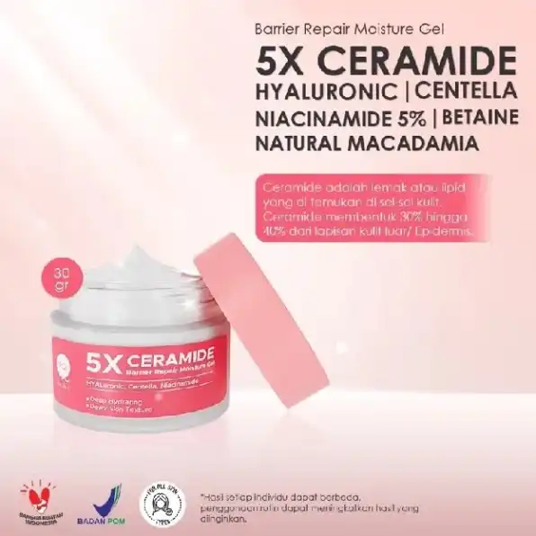 Pipiqiu 5X Ceramide Barrier Moisture Gel / Moisturizer Cream Pelembab Wajah