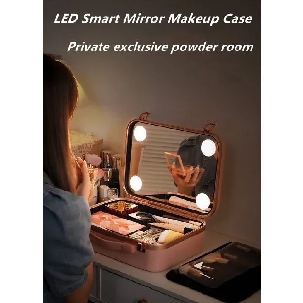 Tas Makeup Lampu / LED Makeupartist Bag MUA Beauty Case/Beauty Case / Tas Kosmetik Make Up Artist