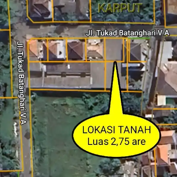 Tanah 2,75 are, Jl. Tukad Batanghari Panjer Renon Denpasar