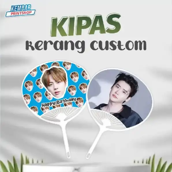 KIPAS KERANG CUSTOM KIPAS TANGAN KIPAS ULANG TAHUN KIPAS SOUVENIR KIPAS PLASTIK