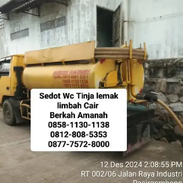 Sedot Wc limbah Jonggol 0812-8081-5353 Berkah Amanah