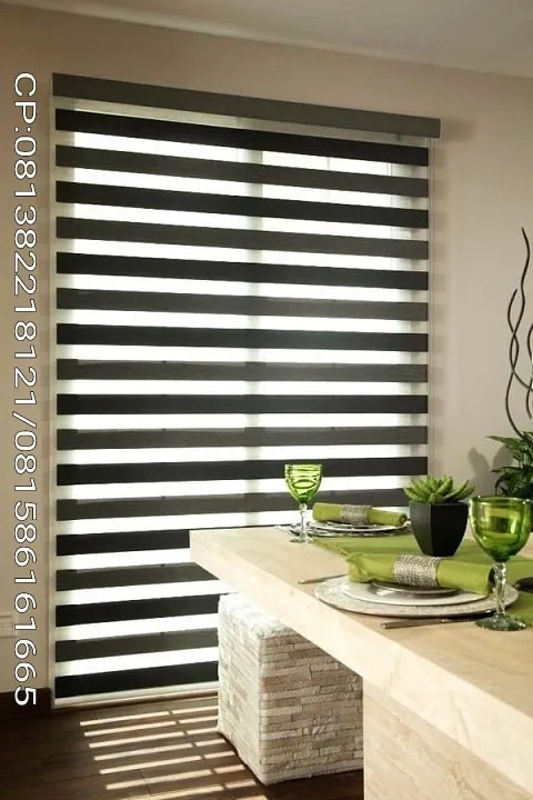 zebrablind rollerblind dan tirai gordeb gordyn blackout import