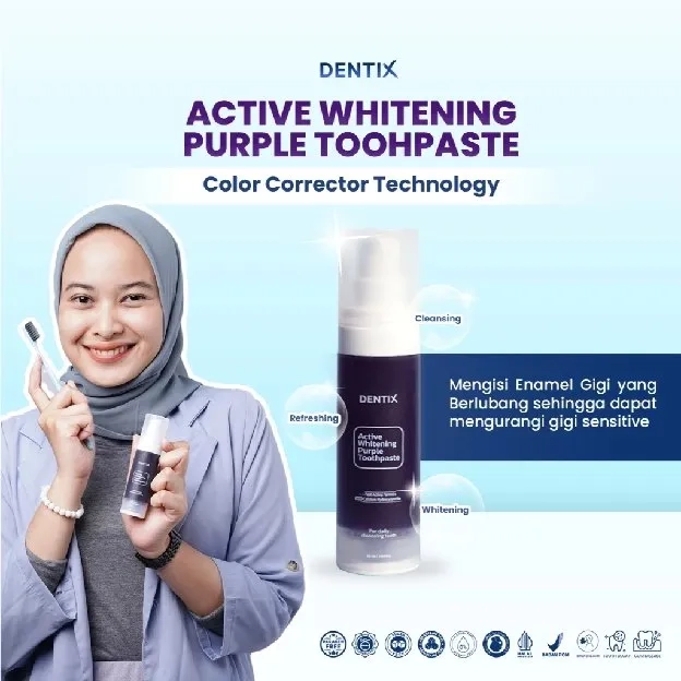 ACTIVE WHITENING PURPLE TOOHPASTE