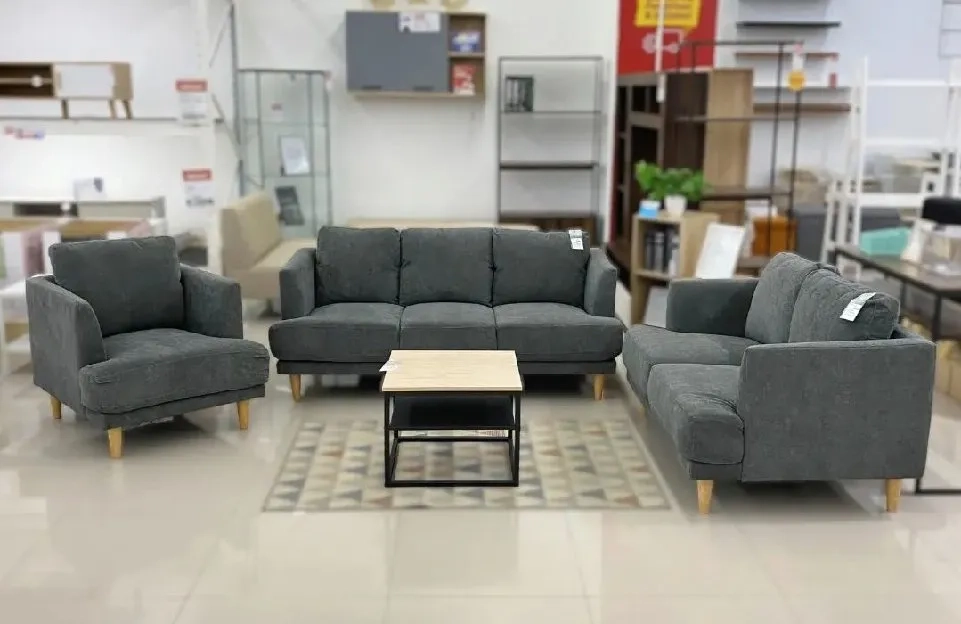 Selma Zuko Set Sofa Minimalis - Grey