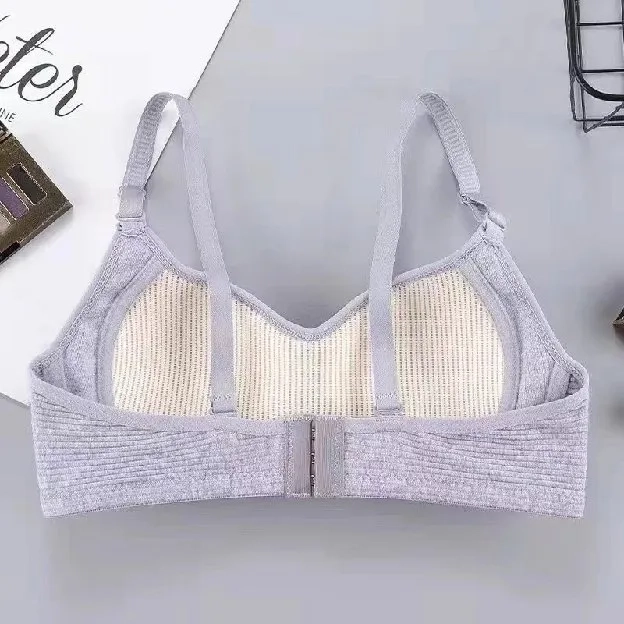 BH Bra motif garis lurus Push Up Style Senam Zumba Yoga Pakaian Dalam Wanita