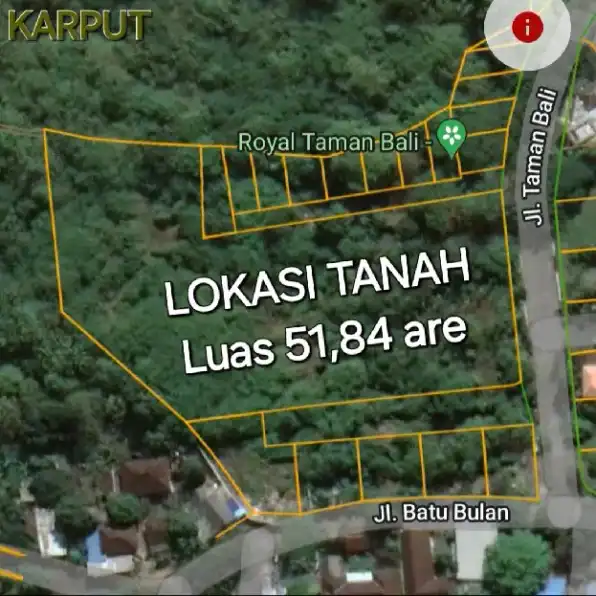 Dijual 51,84 are, Jl. Taman Bali Taman Mumbul Benoa Nusa Dua Kuta Selatan