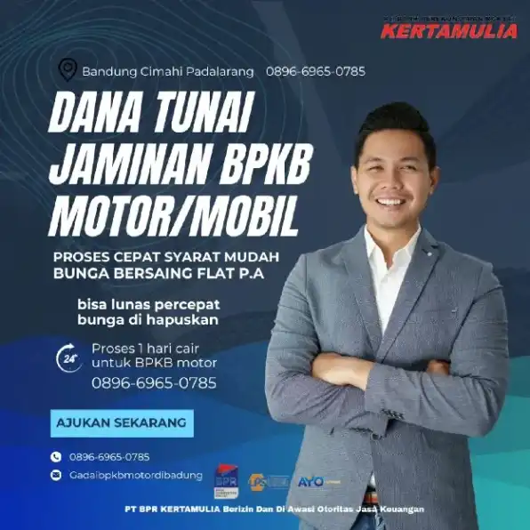 terima Gadai BPKB motor wilayah bandung