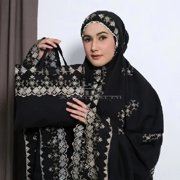 Bisa COD & Bebas Ongkir - Mukena Original Songket Bordir