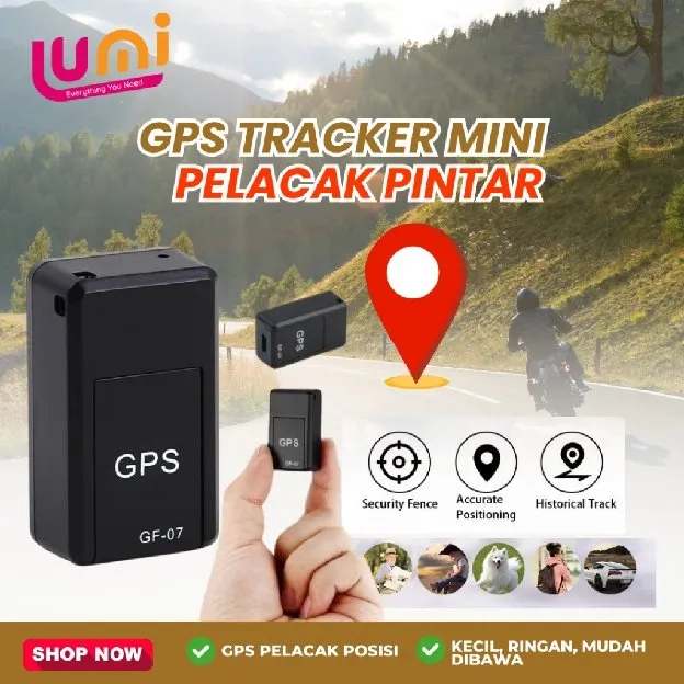 Pelacak GPS Mini GPS Alat Perekam Lokasi GPS Anti Hilang Mendukung Operasi Jarak Jauh GPRS Ponsek