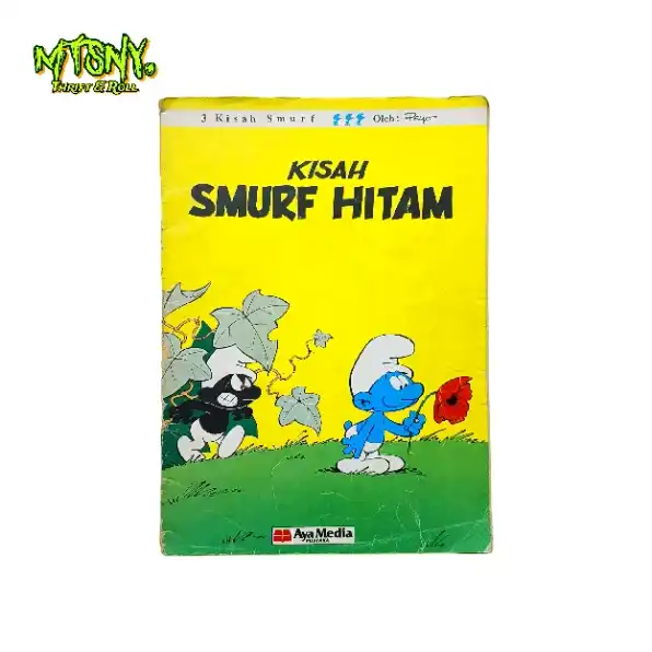 Komik Eropa Jadul Lawas Vintage Kisah Smurf Hitam Aya Media 1988