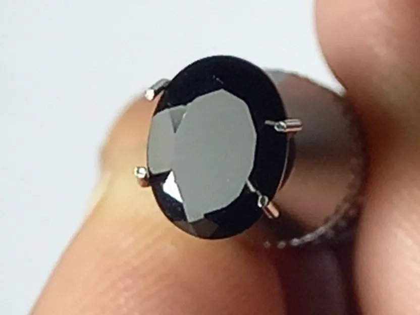 natural black garnet no heat