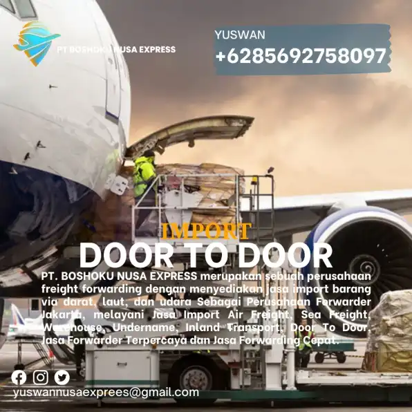 JASA IMPORT BARANG TIONGKOK CHINA DOOR TO DOOR TO INDONESIA