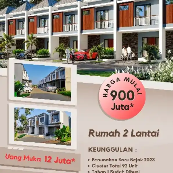 rumah murah 2 lantai di Pamulang 