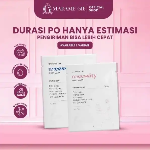 Madame Gie Necessity Sheet Mask - Masker Perawatan Wajah