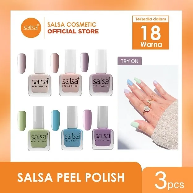 [HARGA PER BOX] SALSA KUTEK PEEL OFF HALAL - PEEL POLISH KLUPAS BREATHABLE HIJAB FRIENDLY