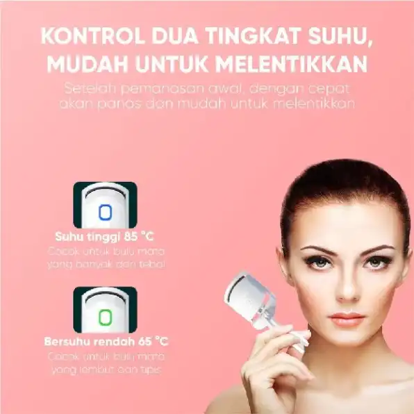 Penjepit Bulu Mata Elektrik Electric Eyelash Curler EC1 Big Eye Curling Long-lasting hold