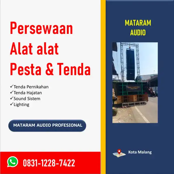 WA: 0831-1228-7422, Perlengkapan Pesta Outdoor Terbaik di Malang