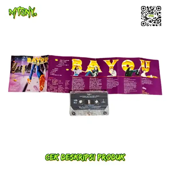 Kaset Pita Musik Band Rock Pop Bayou Album Pertama Aquarius 1995 Lawas