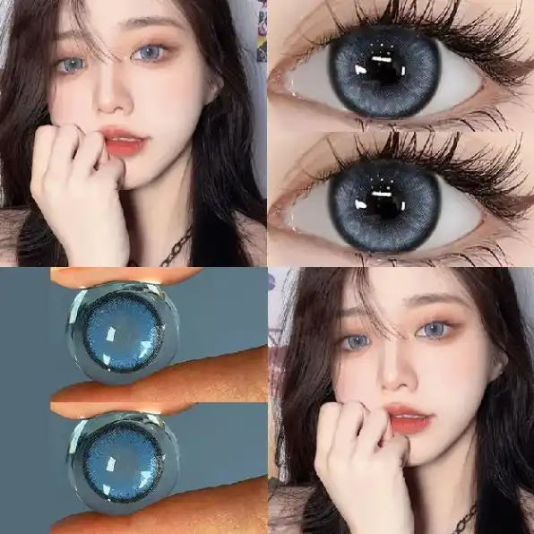 Mysticeyes Softlens Blue Colored Lenses Softlens 14.5mm cosplay softlens 1 pasang murah soflens Free