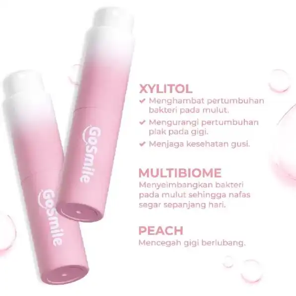 Go Smile Bad Breath Go Away Mouthspray Peach - Mouth Spray Mulut Fresh untuk Menghilangkan Bau Mulut