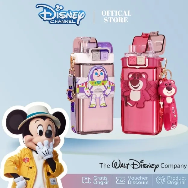 100% Ori Disney Botol Minum Anak 2in1 Sedot Teguk Melody Kuromi Cinnamoroll 520ml