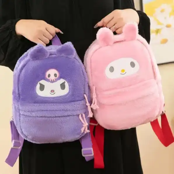 Tas Anak Lucu Sanrio Kuromi, Melody, Cinamonroll, Pompompurin, Tas Ransel Sekolah Anak Perempuan Aes