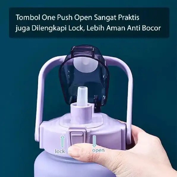 BOTOL MINUM VIRAL MOTIVASI GRADASI 2 LITER STIKER 2D 3D 2L