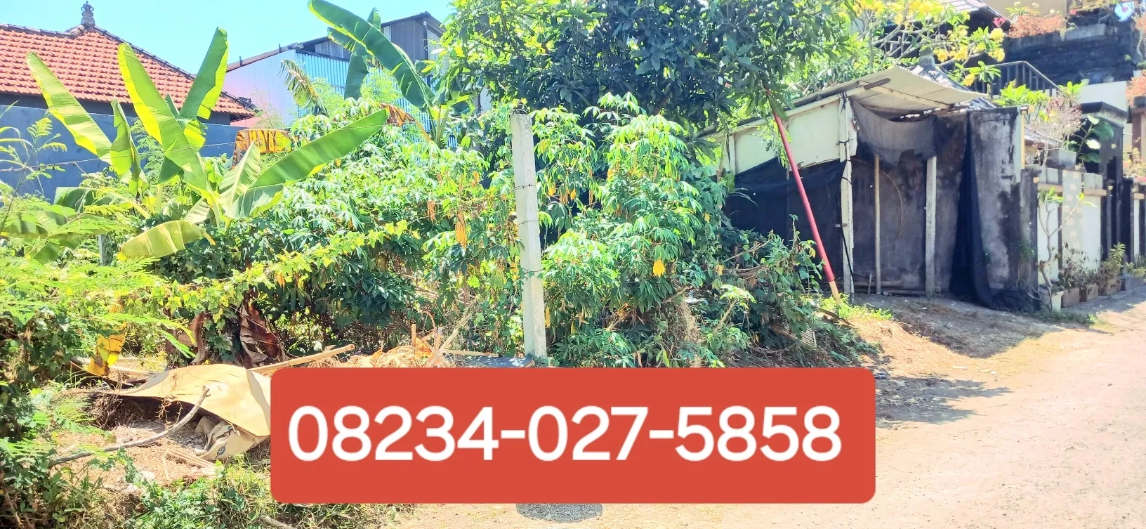 Dijual tanah 150m2 area jl By Pass Ngurah Rai Sanur dkt Padang Galak,Renon