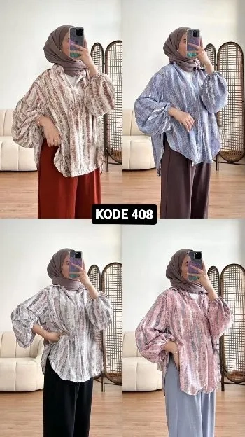 KJ 408*READY STOCKKK BLOUSE BAMBO VIRAL*COCOK BG