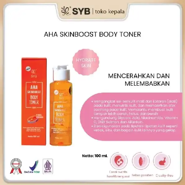 BODY TONER 100 ML Memutihkan seluruh tubuh Pemutih Miss V Ketiak/Siku/Leher/Lutut Toner air pemutih