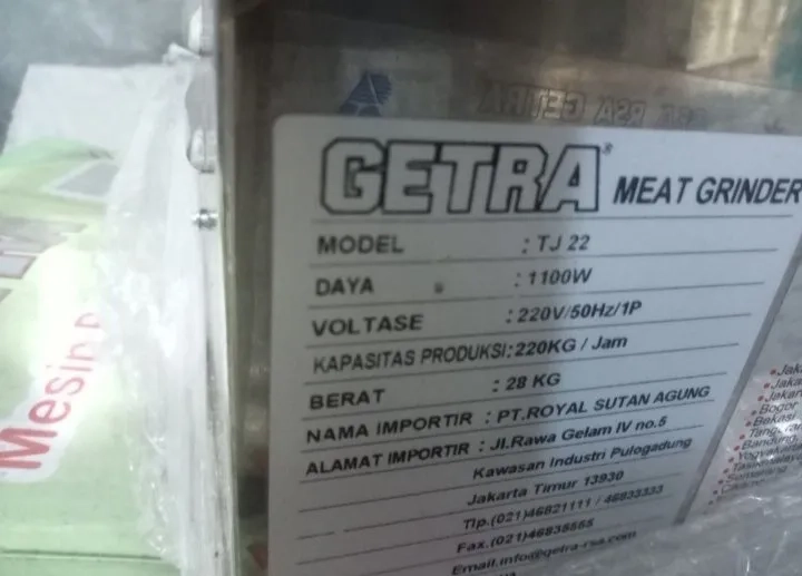 Cuci gudang NEW Getra Meat grinder TJ22 Garansi