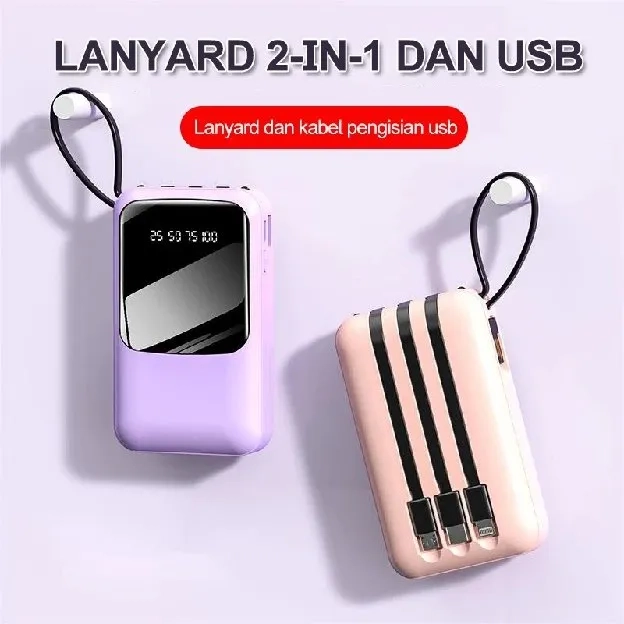 Power Bank Mini 12000mAh Super Lightweight Palm Size Powerbank with LED Display