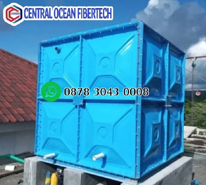 Jasa perakitan tanki panel fiberglass, ground tank, Rooftank Fiberglass