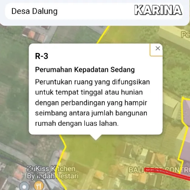 Dijual 1,12 are, Jl. Kroya Perum Bernasi Dalung Kuta Utara