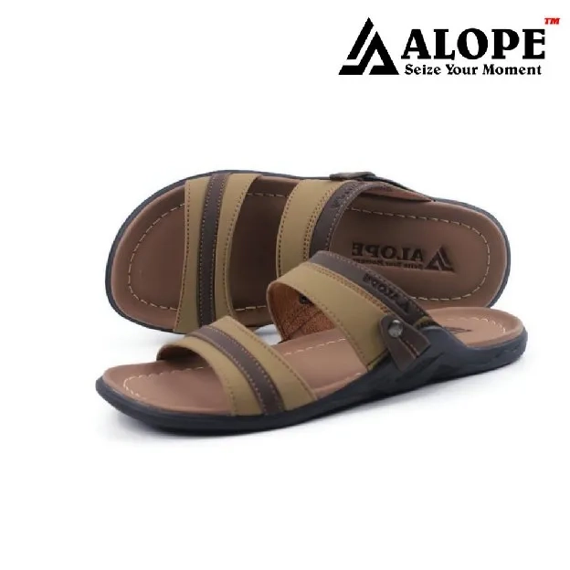 Bisa COD - Sandal Kulit H06 ALOPE Pria - dmn