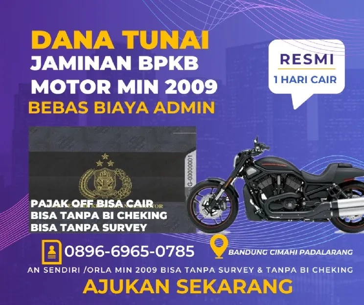 gadai BPKB motor Bandung Cimahi Padalarang 