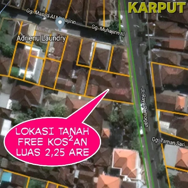 Tanah 2,25 are, FREE KOST²AN, Jl. Raya Pemogan Kepaon Denpasar