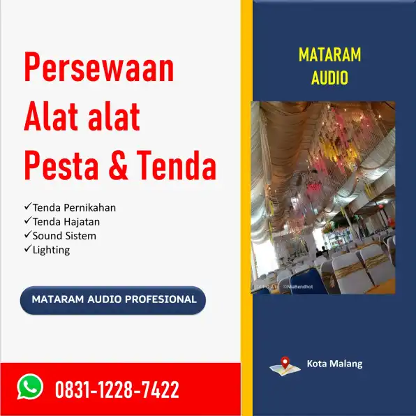 WA: 0831-1228-7422, Paket Sewa Alat Pesta Lengkap untuk Segala Acara