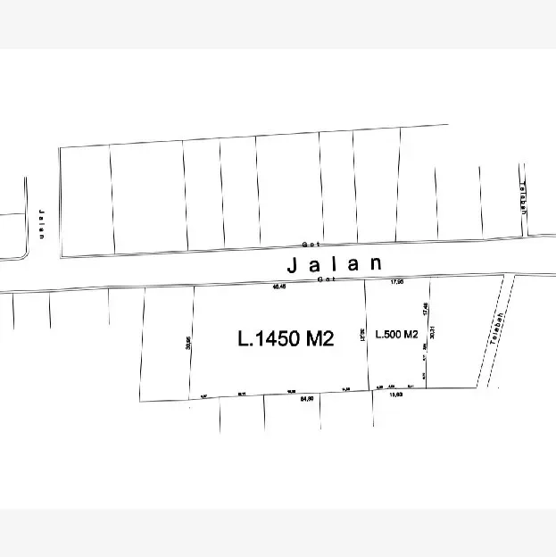 Dikontrakan 14,5 are, Jl. Muding Batu Sangian Gatsu Barat Kuta Utara