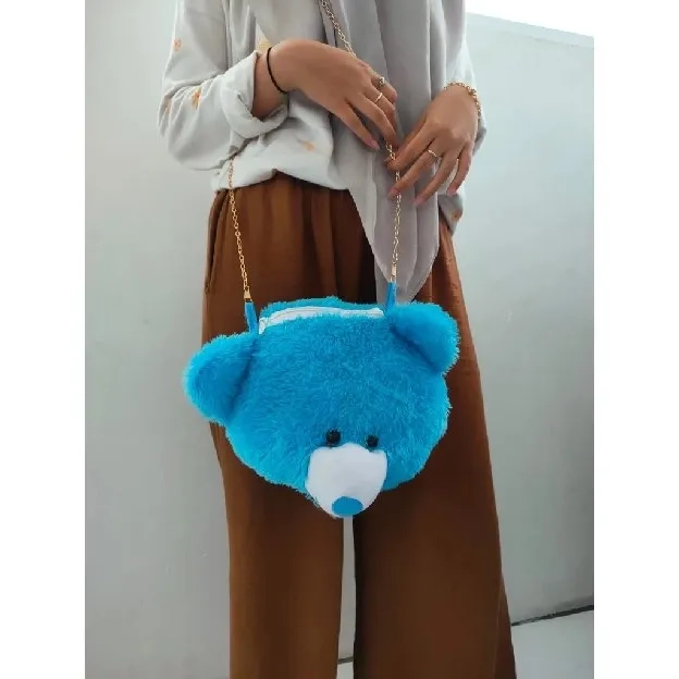 TAS boneka Teddy bear tas selempang boneka slempang rantai