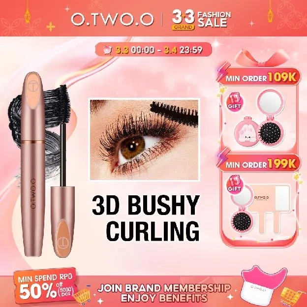 O.TWO.O Waterproof Mascara Long Lasting Natural Curling Eye Lash Makeup