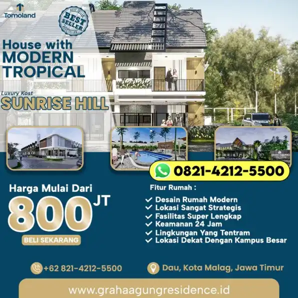 0821-4212-5500 Jual Beli Property Malang Dekat Kampus Akademi Analis Farmasi & Makanan Putra Indonesia Bersama Agen Property Profesional Tempat Strategis