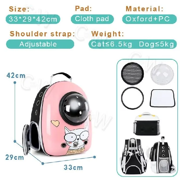 Tas kucing astronot Ransel kucing transparan Ransel luar ruangan kucing Ransel kucing yang bagus Aks