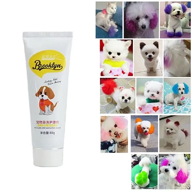 Semir Warna Rambut Bulu Anjing Kucing Pet Hair Coloring Aman Cat Dog Colouring