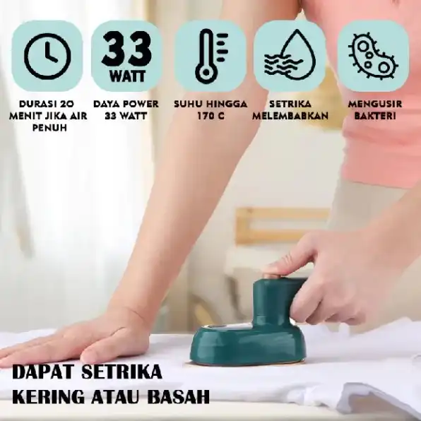 Setrika Uap Portable Mini Travel Setrika Pakaian Uap Genggam Mini Elektrik Terbaru