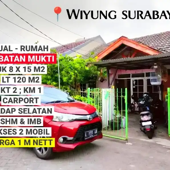 JUAL RUMAH WISMA BABATAN MUKTI WIYUNG SURABAYA